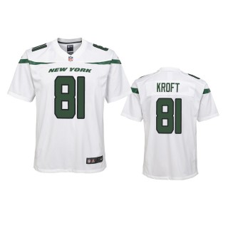 Youth Jets Tyler Kroft White Game Jersey