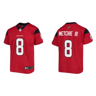 Youth Houston Texans John Metchie III Red Game Jersey