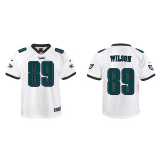 Youth Eagles Johnny Wilson White Game Jersey