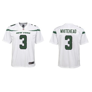 Youth New York Jets Jordan Whitehead White Game Jersey