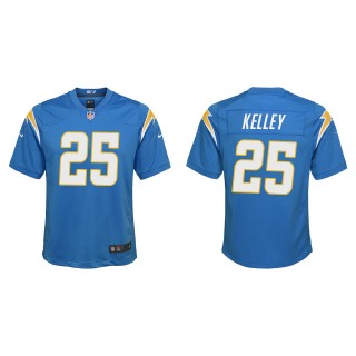 Youth Los Angeles Chargers Joshua Kelley Powder Blue Game Jersey