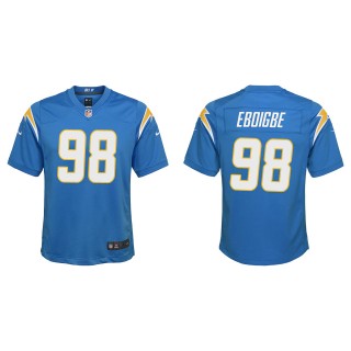 Youth Chargers Justin Eboigbe Powder Blue Game Jersey