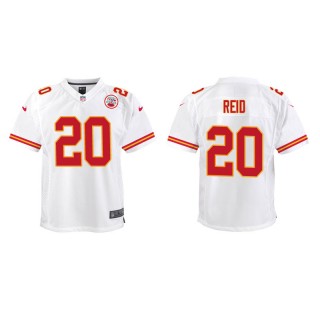 Youth Chiefs Justin Reid White Game Jersey