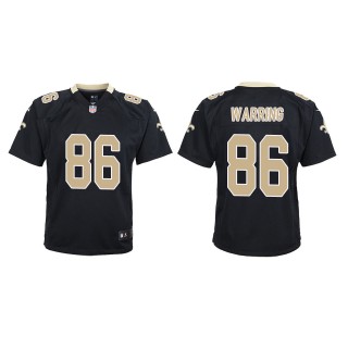 Youth New Orleans Saints Kahale Warring Black Game Jersey