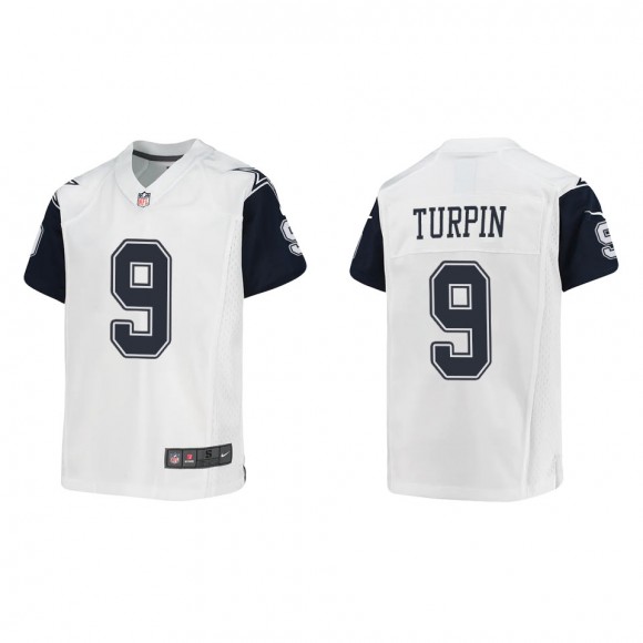 Youth Dallas Cowboys KaVontae Turpin White Alternate Game Jersey