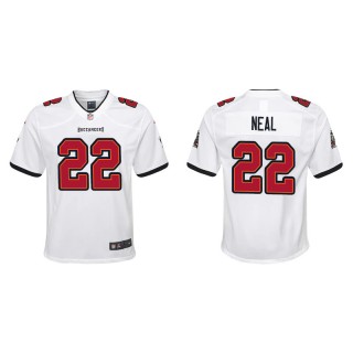 Youth Buccaneers Keanu Neal White Game Jersey