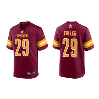 Kendall Fuller Commanders Game  Youth Burgundy Gold Jersey