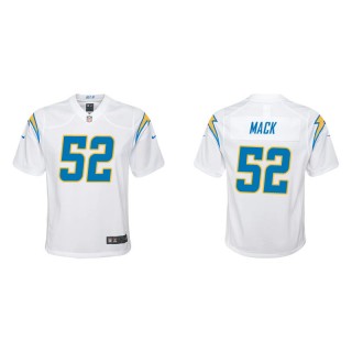 Youth Chargers Khalil Mack White Game Jersey