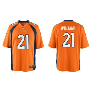 Youth K'Waun Williams Denver Broncos Orange Game Jersey