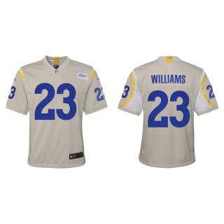 Youth Rams Kyren Williams Bone 2022 NFL Draft Game Jersey