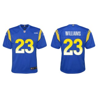 Youth Rams Kyren Williams Royal 2022 NFL Draft Game Jersey