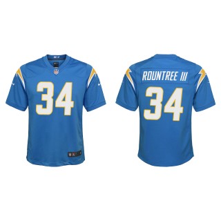 Youth Los Angeles Chargers Larry Rountree III Powder Blue Game Jersey
