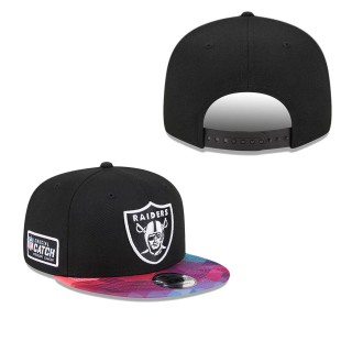 Youth Las Vegas Raiders Black 2023 NFL Crucial Catch Snapback Hat