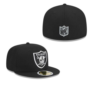 Youth Las Vegas Raiders Black Main Fitted Hat