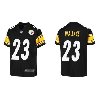 Youth Steelers Levi Wallace Black Game Jersey