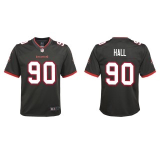 Youth Buccaneers Logan Hall Pewter 2022 NFL Draft Alternate Game Jersey