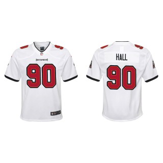 Youth Buccaneers Logan Hall White 2022 NFL Draft Game Jersey
