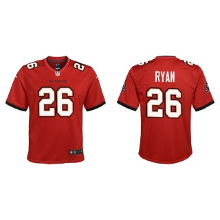 Youth Buccaneers Logan Ryan Red Game Jersey