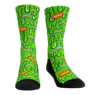 Youth Los Angeles Chargers NFL x Nickelodeon Slime Crew Socks