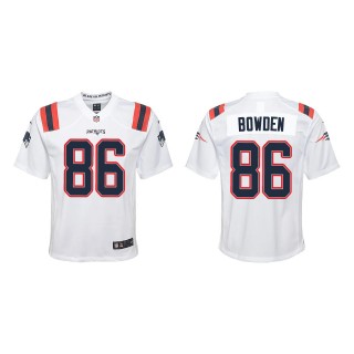 Youth New England Patriots Lynn Bowden White Game Jersey