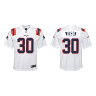 Youth Patriots Mack Wilson White Game Jersey