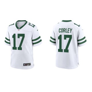 Youth Jets Malachi Corley White Legacy Game Jersey