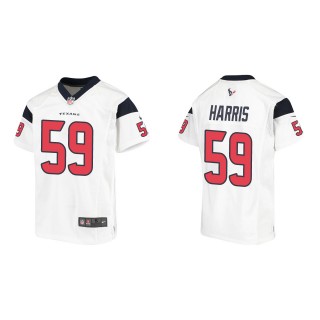 Youth Texans Marcus Harris White Game Jersey