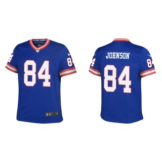 Youth New York Giants Marcus Johnson Royal Classic Game Jersey