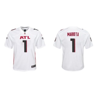 Youth Falcons Marcus Mariota White Game Jersey