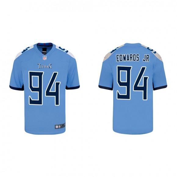 Youth Tennessee Titans Mario Edwards Jr Light Blue Game Jersey