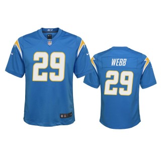 Youth Chargers Mark Webb Powder Blue Game Jersey