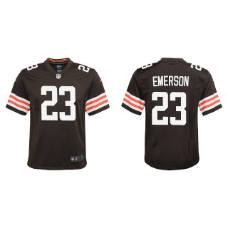 Youth Browns Martin Emerson Brown Game Jersey
