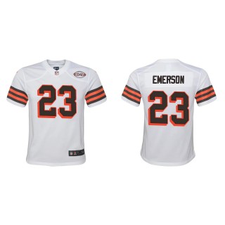 Youth Browns Martin Emerson White 1946 Collection Game Jersey