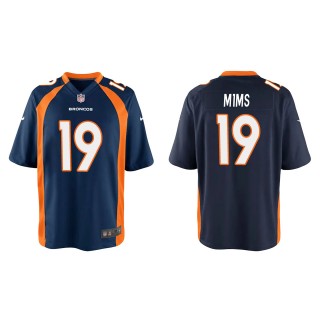 Youth Marvin Mims Navy 2023 NFL Draft Game Jersey