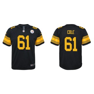 Youth Pittsburgh Steelers Mason Cole Black Alternate Game Jersey