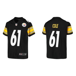 Youth Pittsburgh Steelers Mason Cole Black Game Jersey