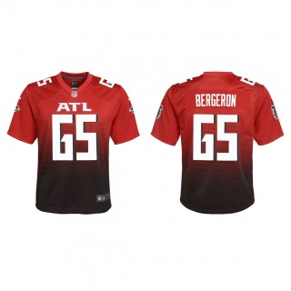 Youth Matthew Bergeron Red 2023 NFL Draft Alternate Game Jersey