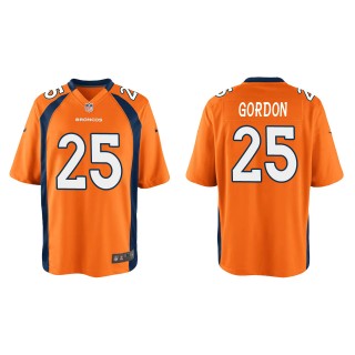 Youth Melvin Gordon Denver Broncos Orange Game Jersey