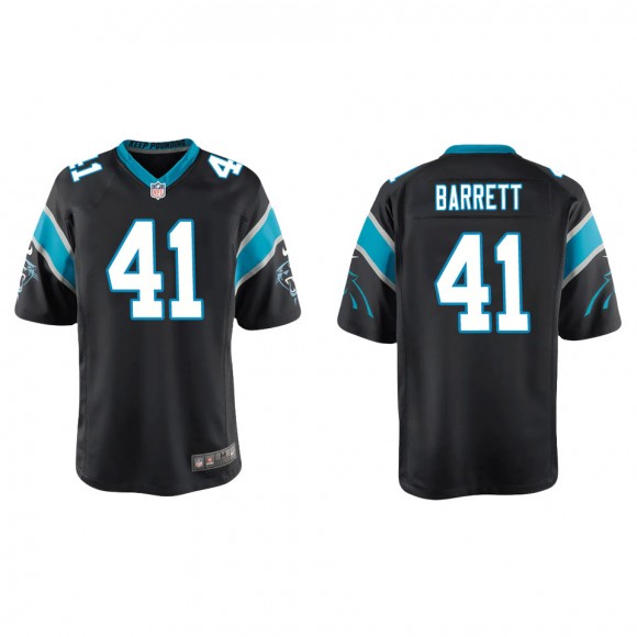 Youth Panthers Michael Barrett Black Game Jersey