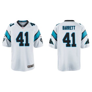 Youth Panthers Michael Barrett White Game Jersey
