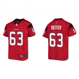 Youth Michael Deiter Red Game Jersey