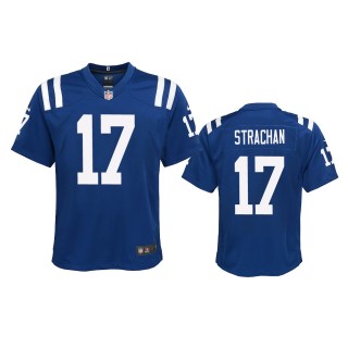 Youth Colts Michael Strachan Royal Game Jersey