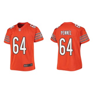 Youth Chicago Bears Mike Pennel Orange Game Jersey