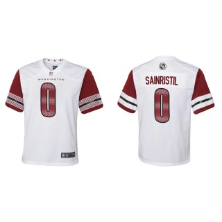 Youth Commanders Mike Sainristil White Game Jersey