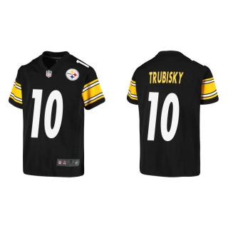 Youth Steelers Mitchell Trubisky Black Game Jersey