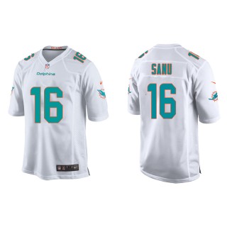 Youth Miami Dolphins Mohamed Sanu White Game Jersey