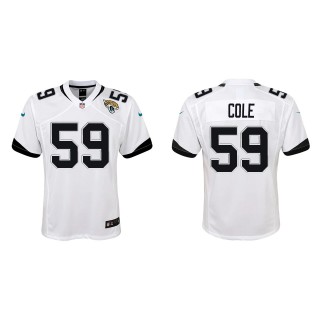 Youth Jaguars Myles Cole White Game Jersey