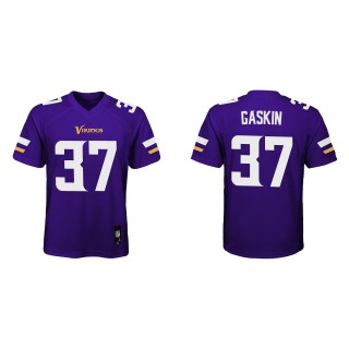 Youth Vikings Myles Gaskin Purple Game Jersey
