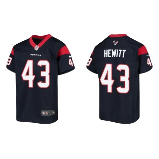 Youth Texans Neville Hewitt Navy Game Jersey