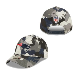 Youth New England Patriots Camo 2022 NFL Training Camp Official 9FORTY Adjustable Hat